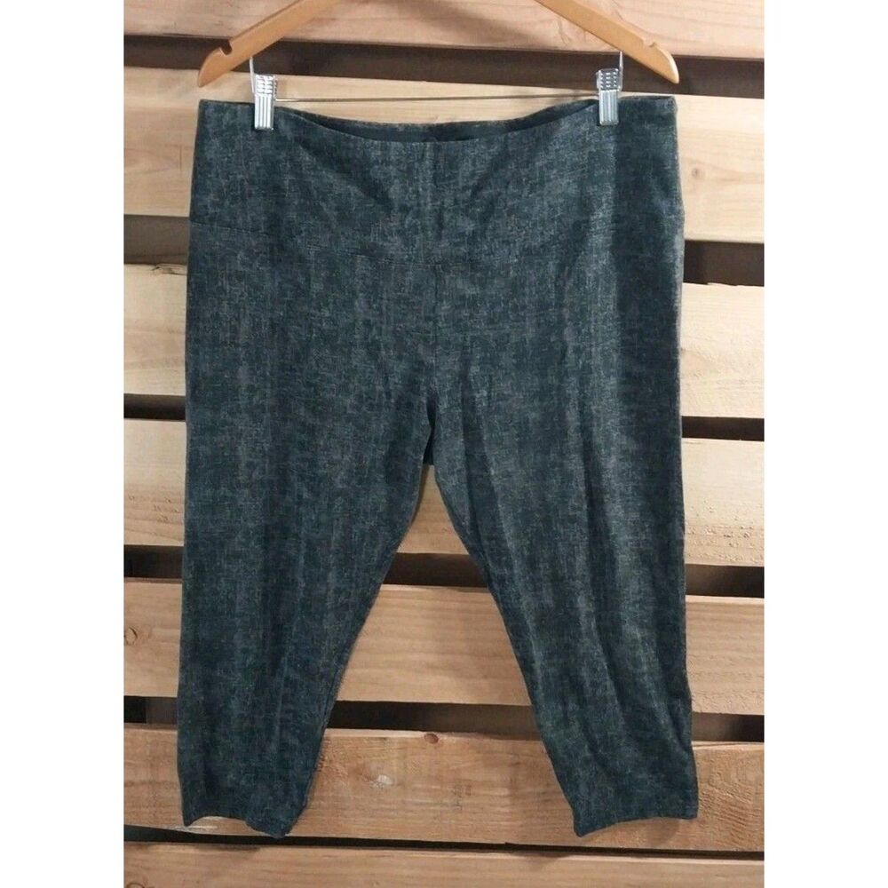 Style Co Sport Size 2x Charcoal Noise Spandex Leggings Pants Athletic READ DESC